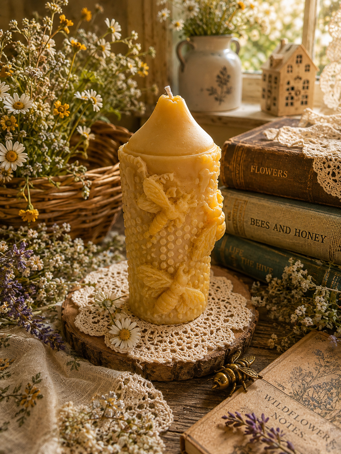 Wildflower Hive Beeswax Candle