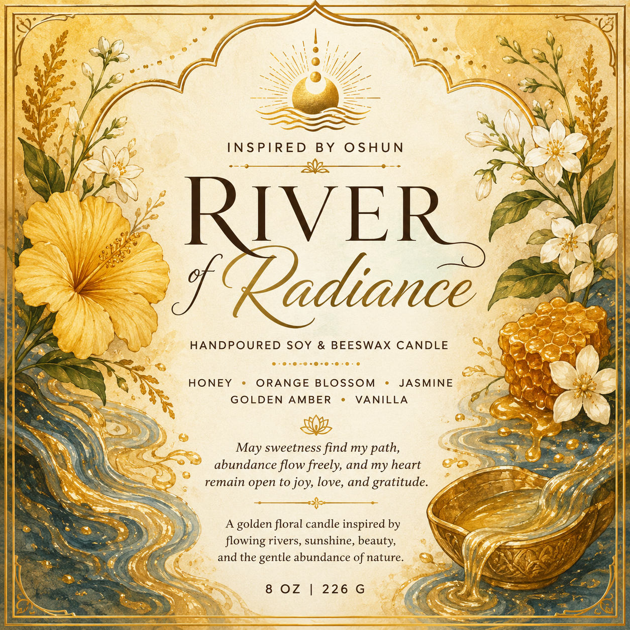 River of Radiance - Oshun Inspired Candle