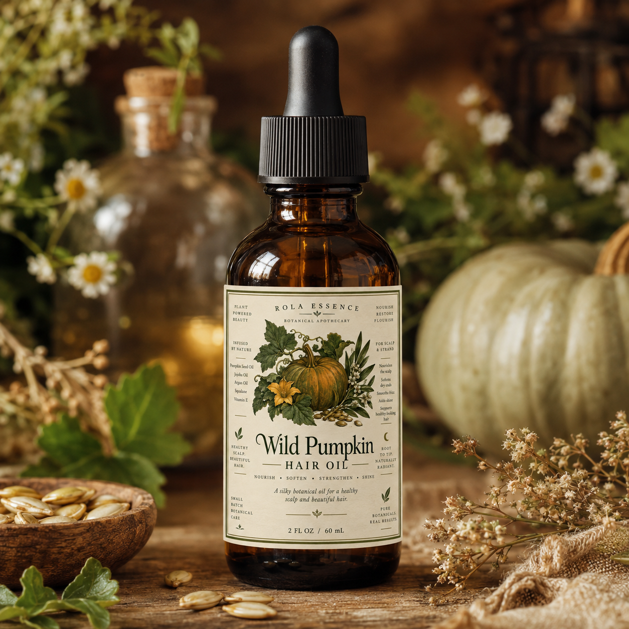 Wild Pumpkin Hair Oil - Nourish. Grow. Flourish.