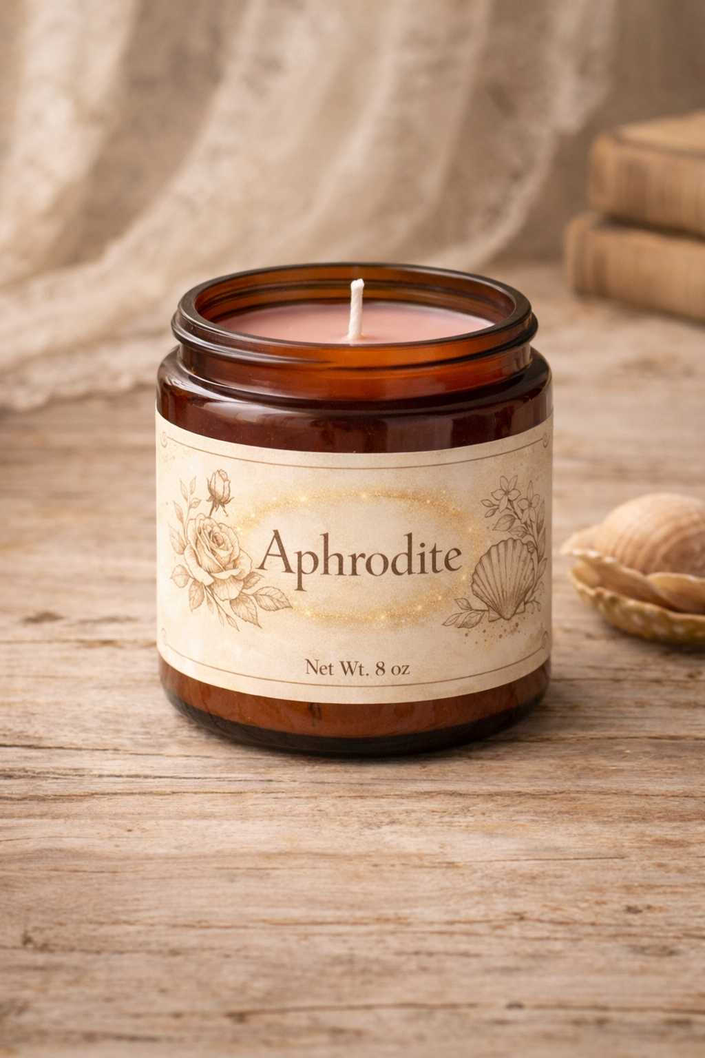 Aphrodite goddess candle