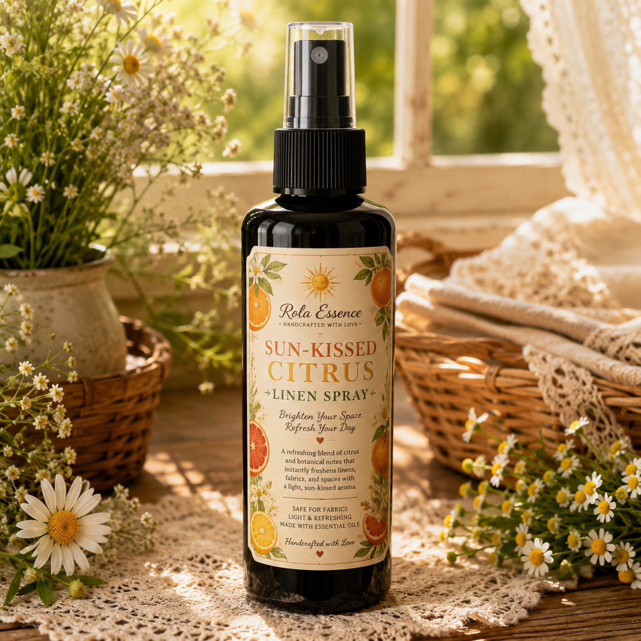 Sun-Kissed Citrus Linen Spray