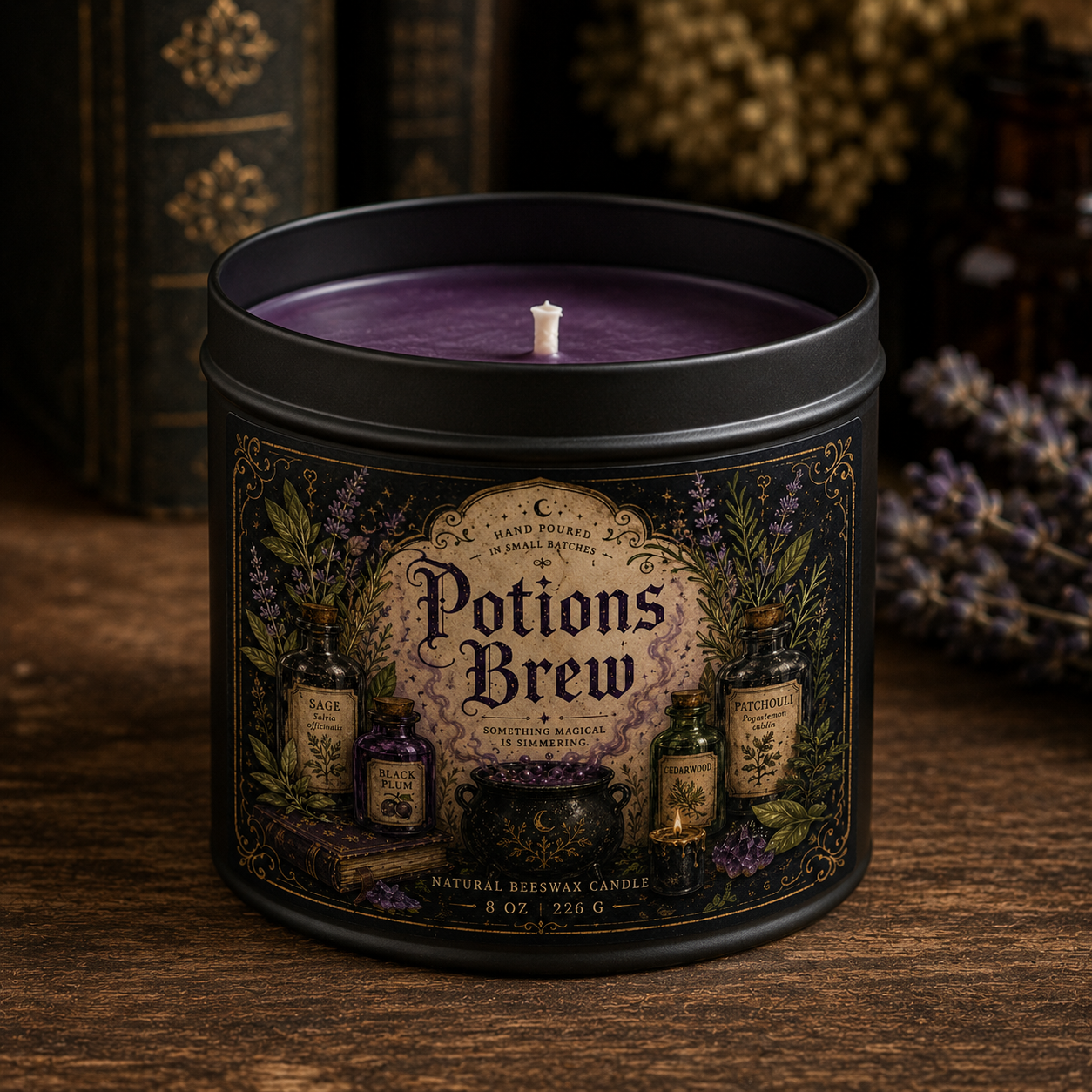 Potions Brew Beeswax Candle | Brew. Burn. Bewitch.