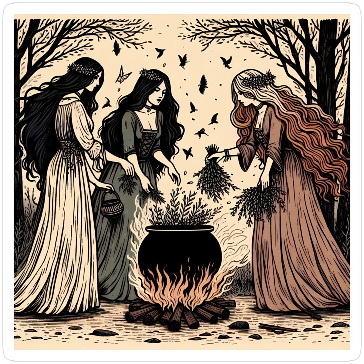 Season of the Witch Beeswax Candle