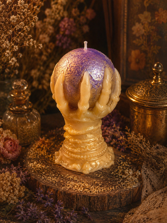 Mystic Oracle Sculptural Beeswax Candle | Where Intuition Awakens