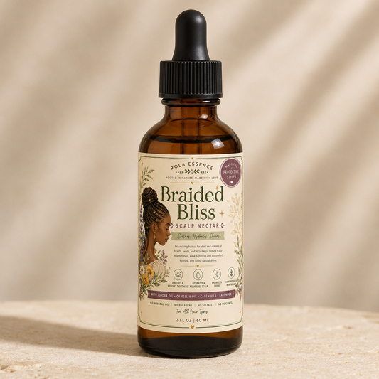 Braided Bliss Scalp Nectar - Hydrating • Pain-reducing • Shine Increasing
