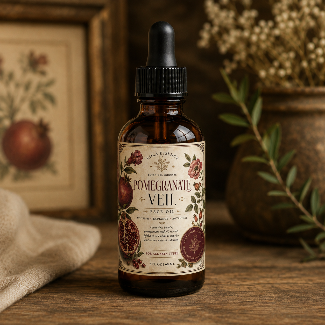 Pomegranate Veil Face Oil - Nourish • Soften • Illuminate