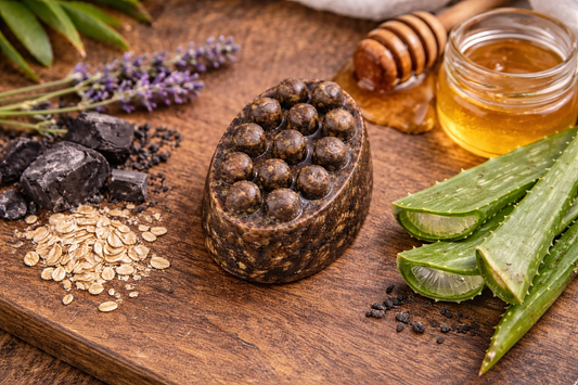Clear Earth - African Black Soap Massage Bar