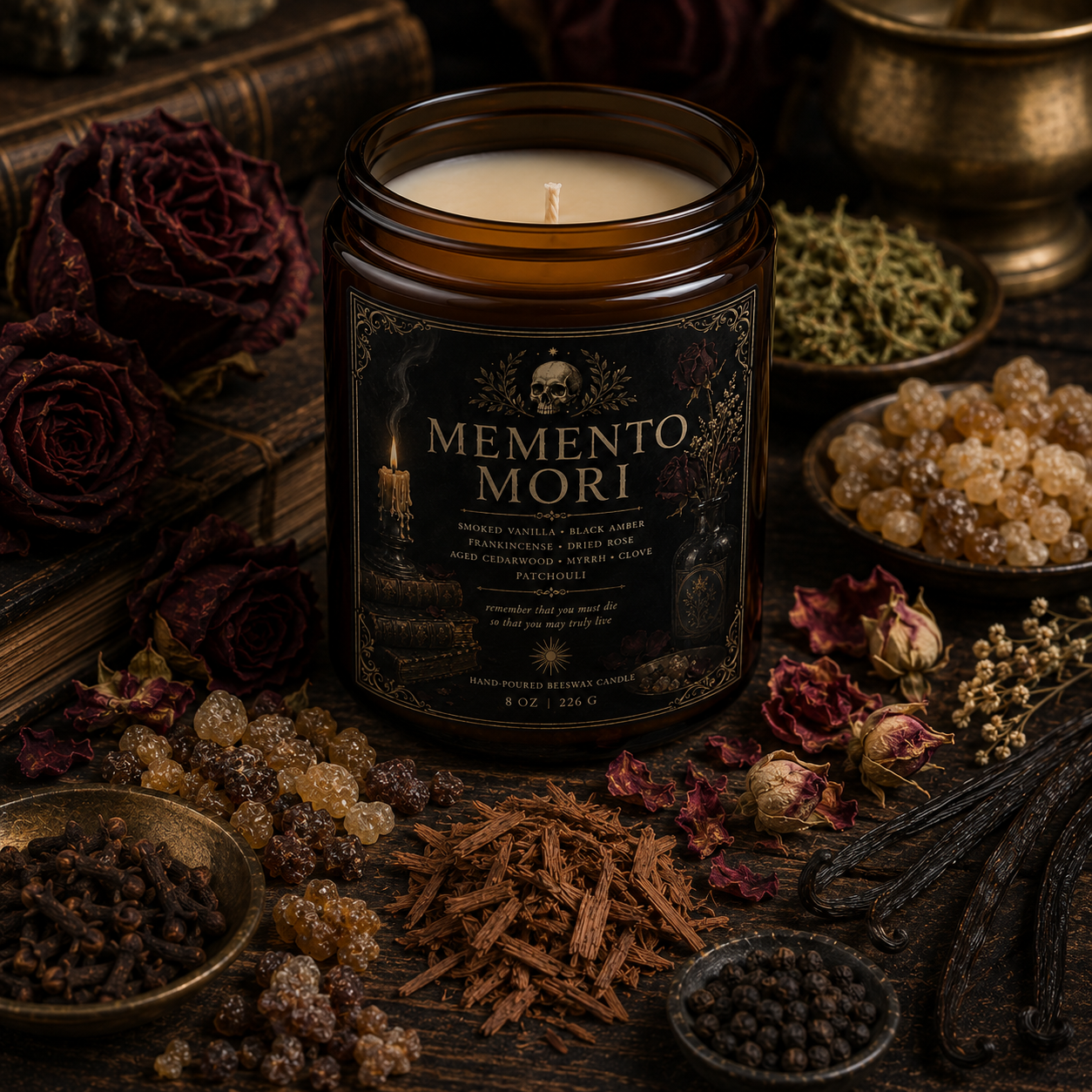 Memento Mori Candle