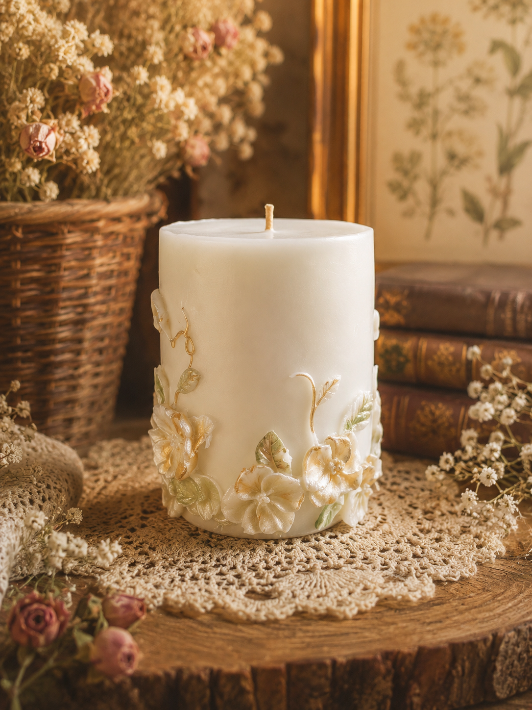 Gilded Wildflower Garden Candle | Where Wildflowers Turn Golden