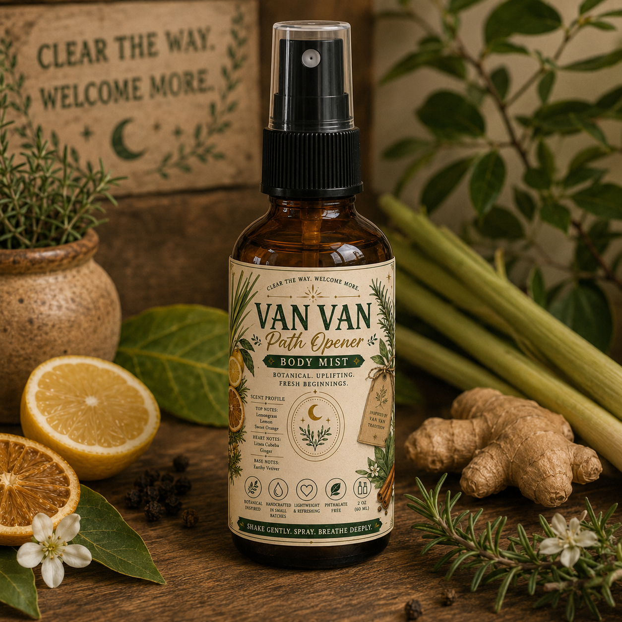 Van Van Path Opener Body Mist - Clear • Refresh • Renew