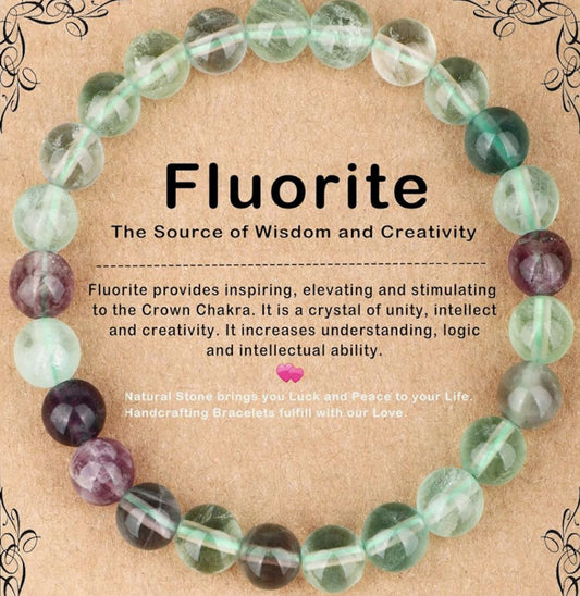 Fluorite Gemstone Bracelet