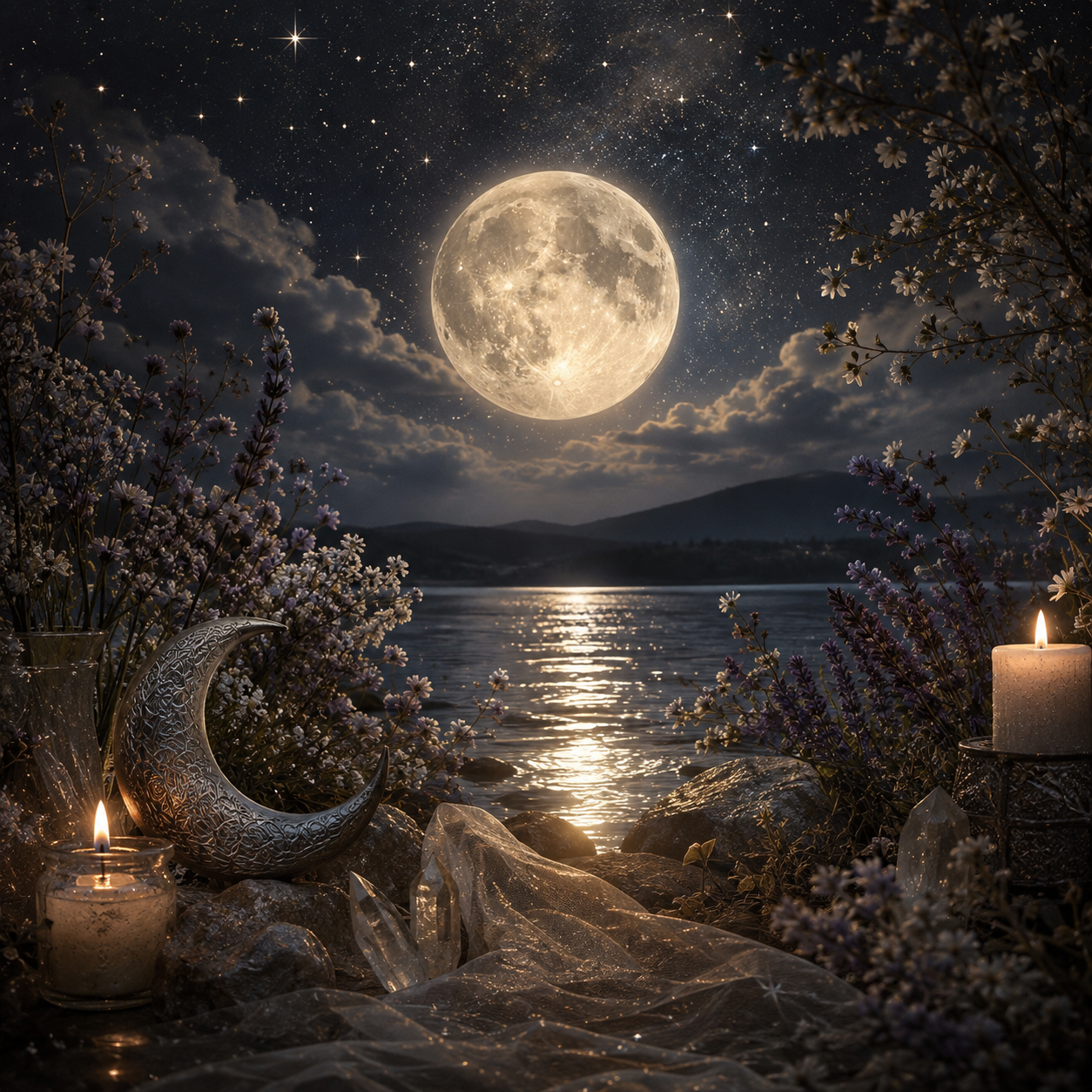 Sunspell & Moonlight | Celestial Beeswax Candle