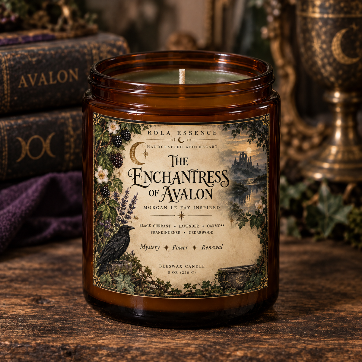The Enchantress of Avalon - Morgan Le Fay Candle