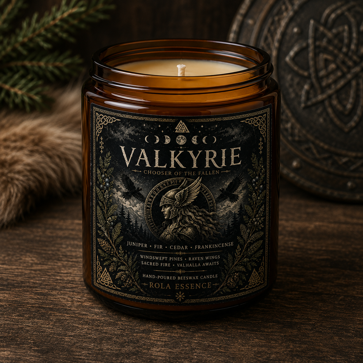 Valkyrie | Chooser of the Fallen Beeswax Candle