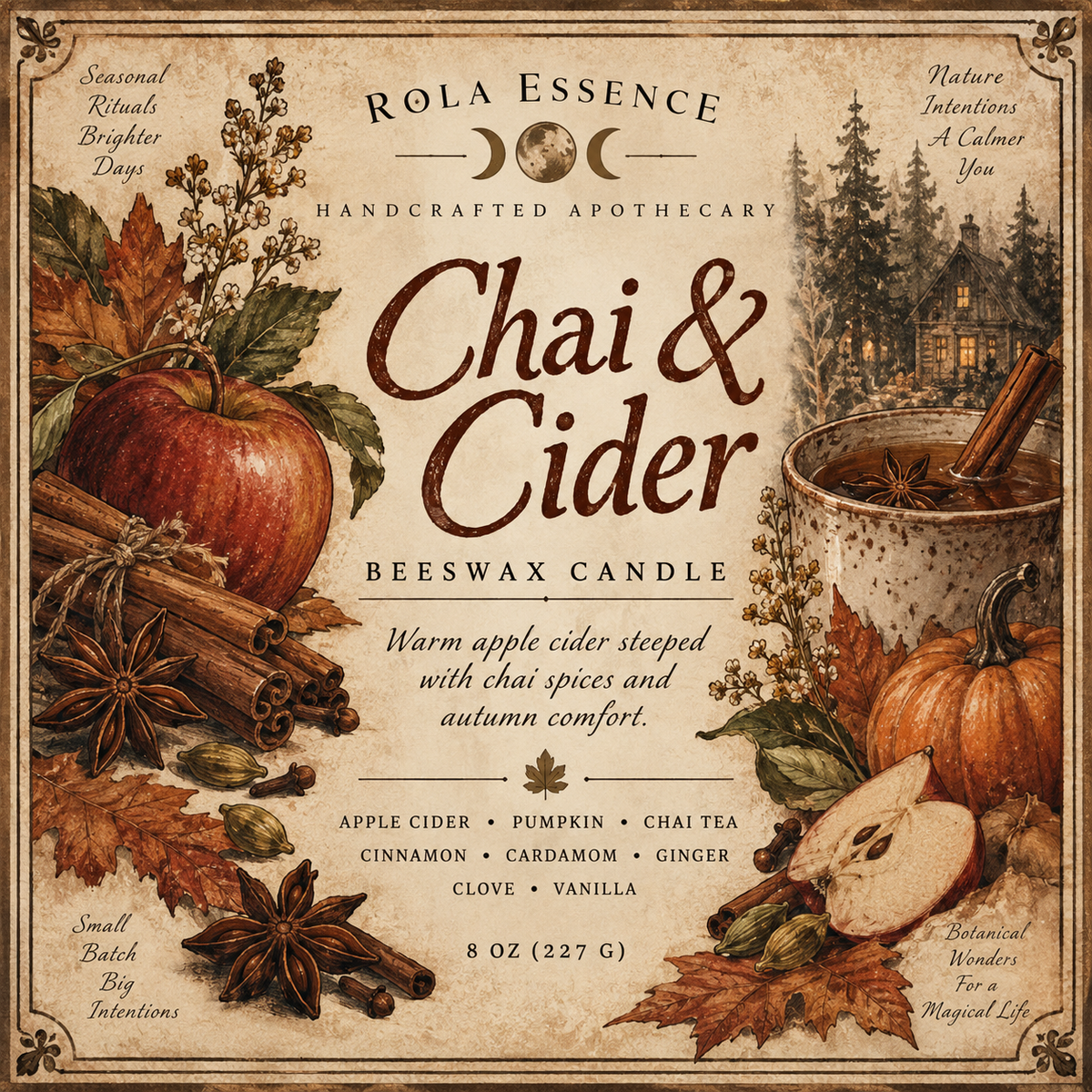Chai & Cider Beeswax Candle