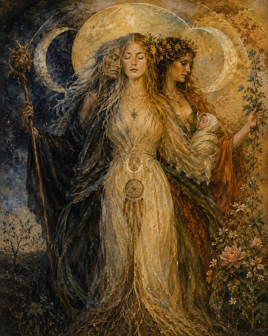 The Gilded Three | Maiden • Mother • Crone