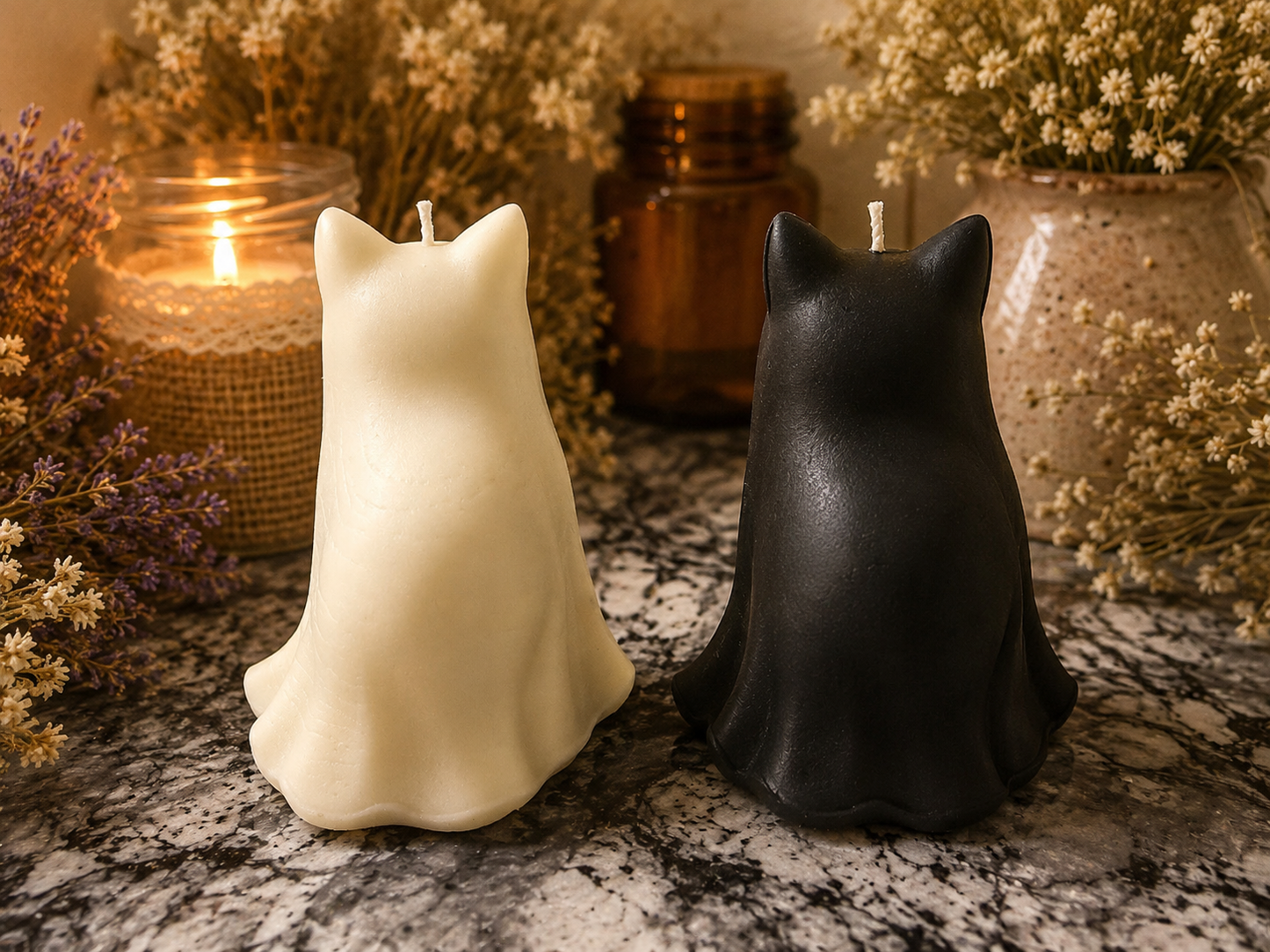 Feline Familiar Spirits Beeswax Candles