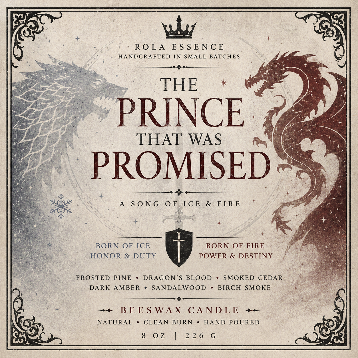 The Prince That Was Promised Candle -  Prophecy Burns Bright