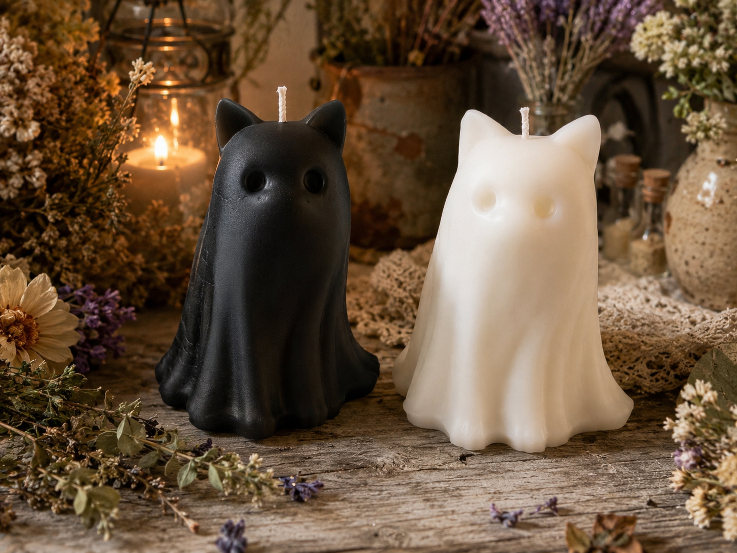 Feline Familiar Spirits Beeswax Candles