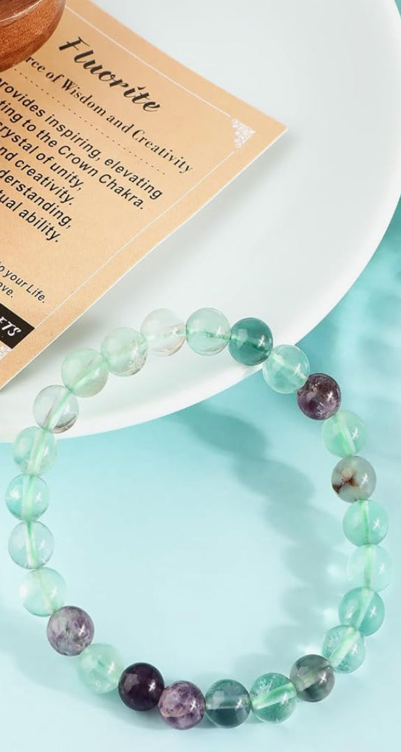 Fluorite Gemstone Bracelet