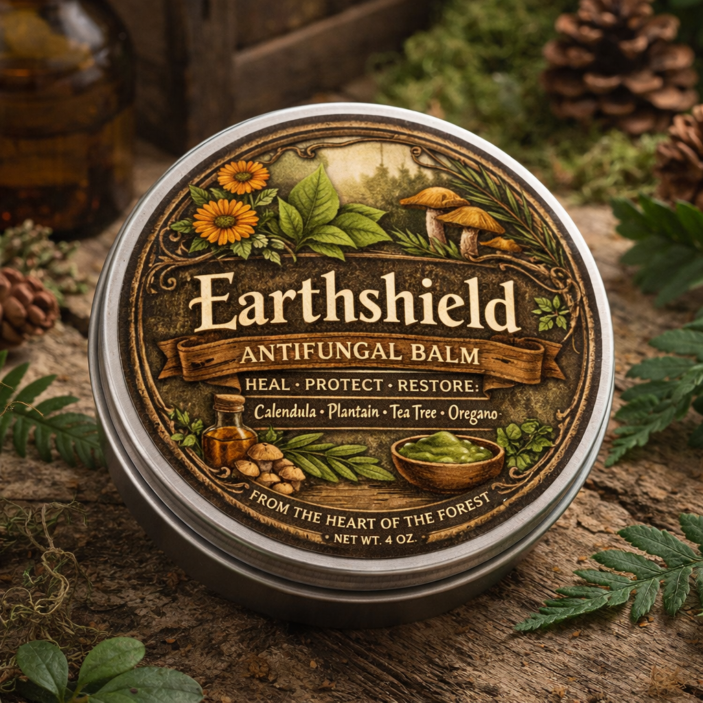 Earthshield Antifungal Balm - Natural Anti-Fungal • Discomfort Calming • Itch Reducing