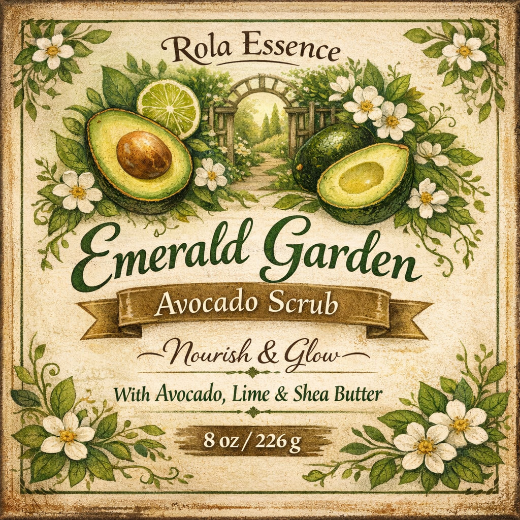 Emerald Garden Avocado Scrub - Polish • Nourish • Glow