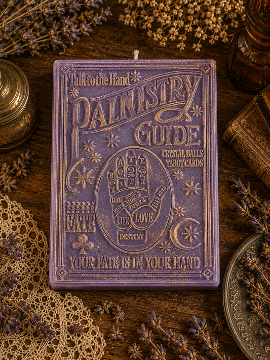The Fortune Keeper | Palmistry Book Beeswax Candle