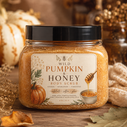 Wild Pumpkin & Honey Body Scrub - Golden • Nourishing • Harvested