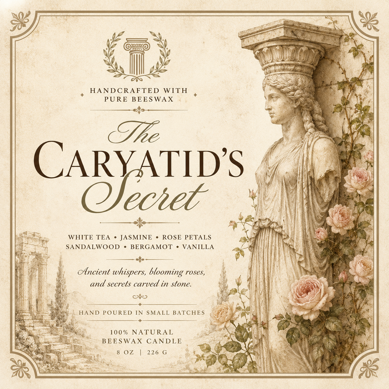 The Caryatid’s Secret candle