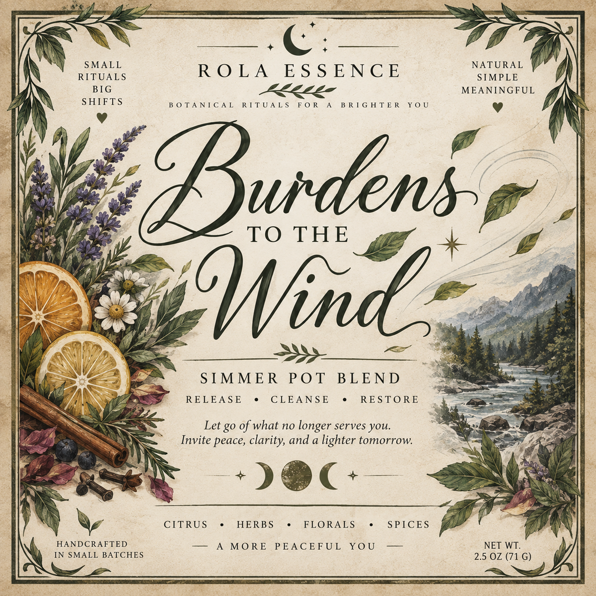 Burdens to the Wind Simmer Pot - Release • Cleanse • Restore