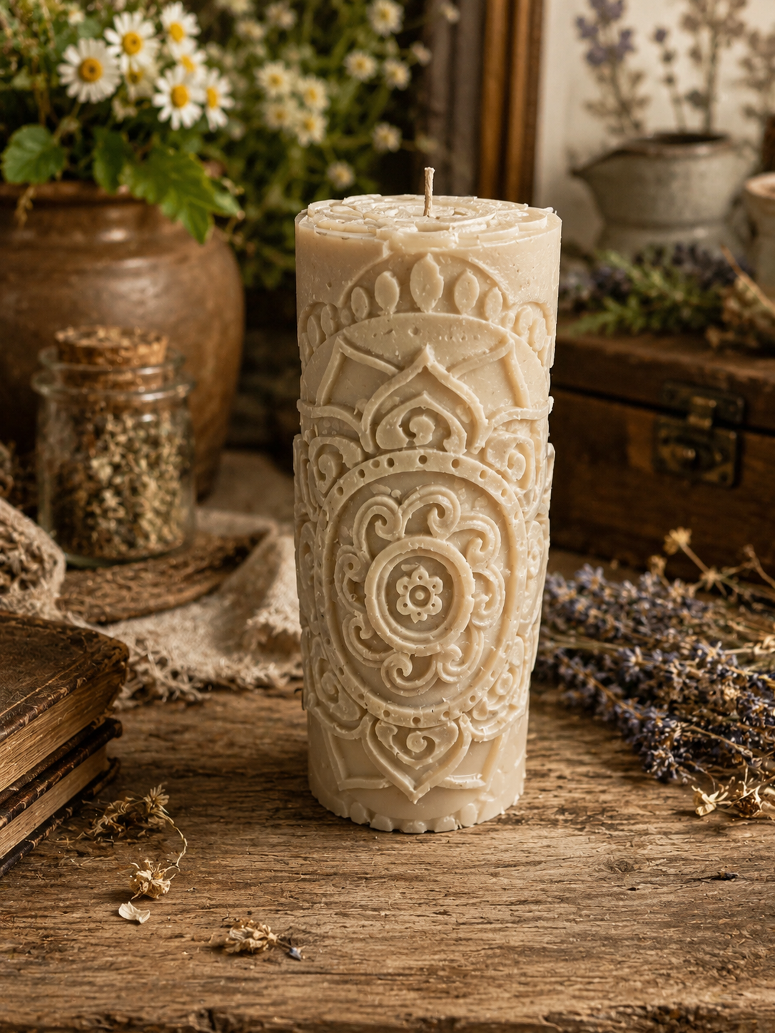 Sanctuary Stone Pillar Candle
