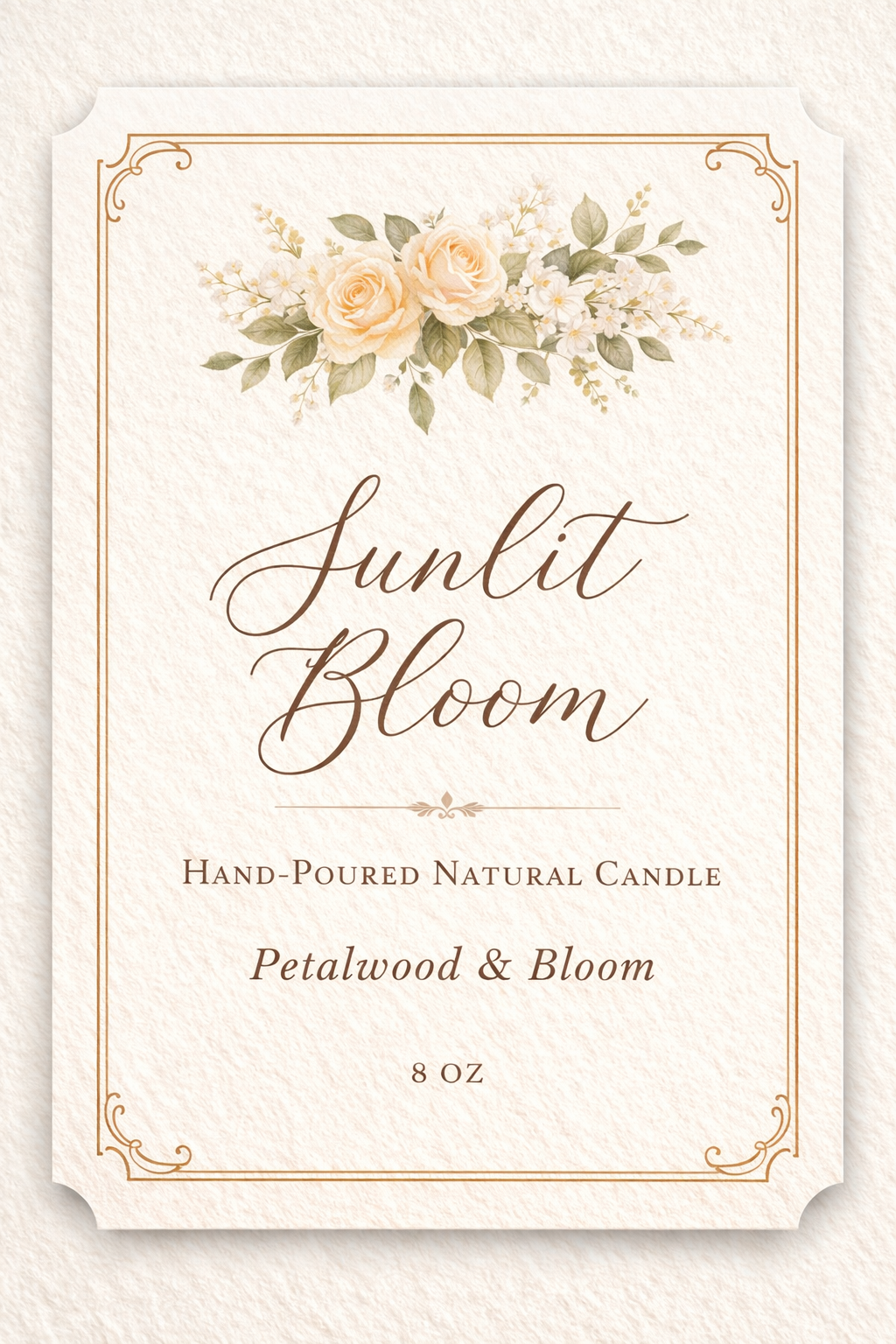 Sunlit Bloom Candle