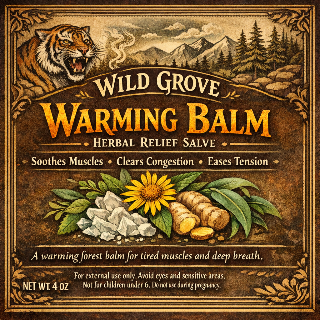 Wild Grove Warming Balm - Herbal Pain Relief Balm