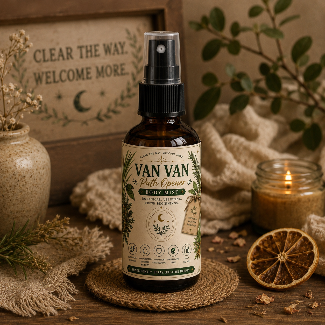 Van Van Path Opener Body Mist - Clear • Refresh • Renew