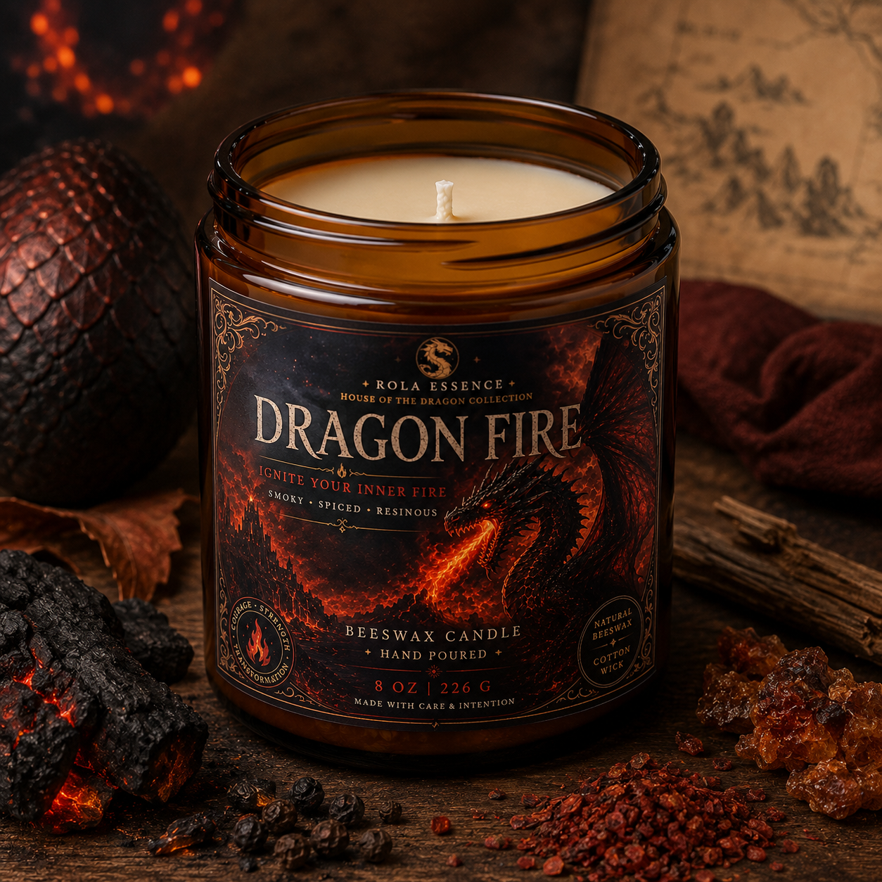Dragon Fire Candle
