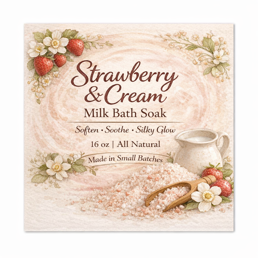 Strawberry & Cream Milk Bath Soak