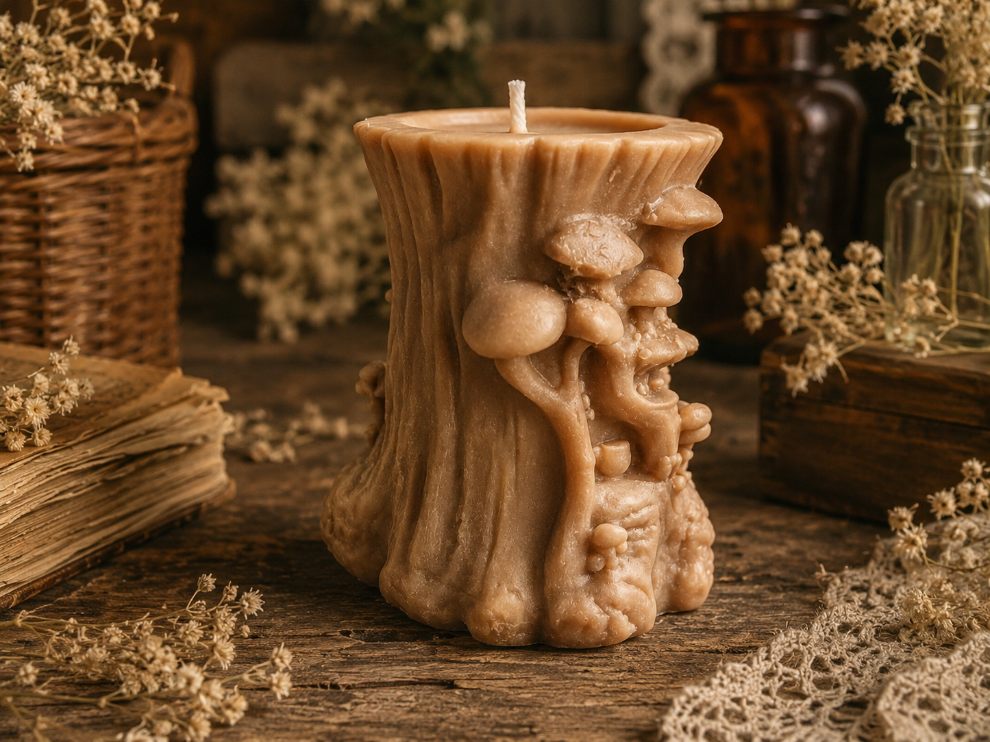 Whispering Hollow Beeswax Candle