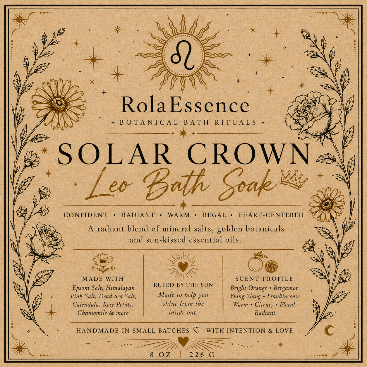 Solar Crown – Leo Bath Soak