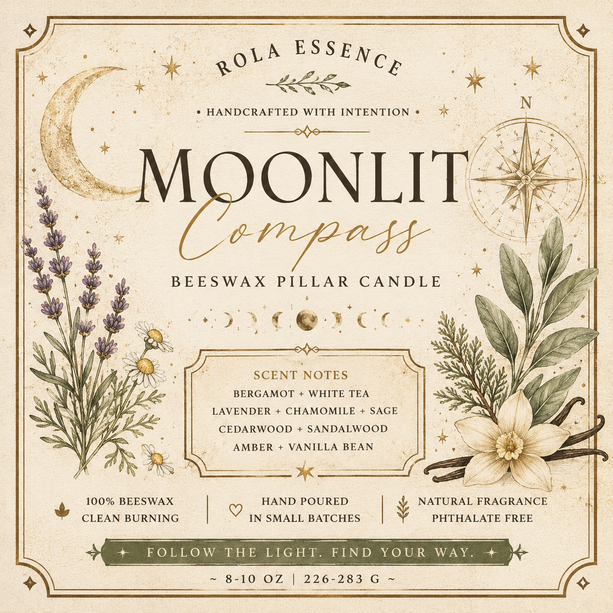 Moonlit Compass Candle