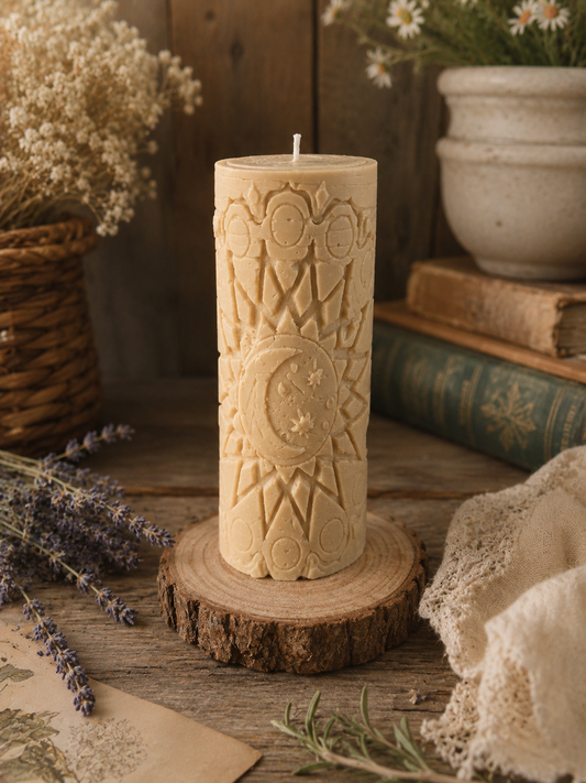 Moonlit Compass Candle