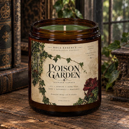 Poison Garden Beeswax Candle | Where Beauty Blooms Deadly.