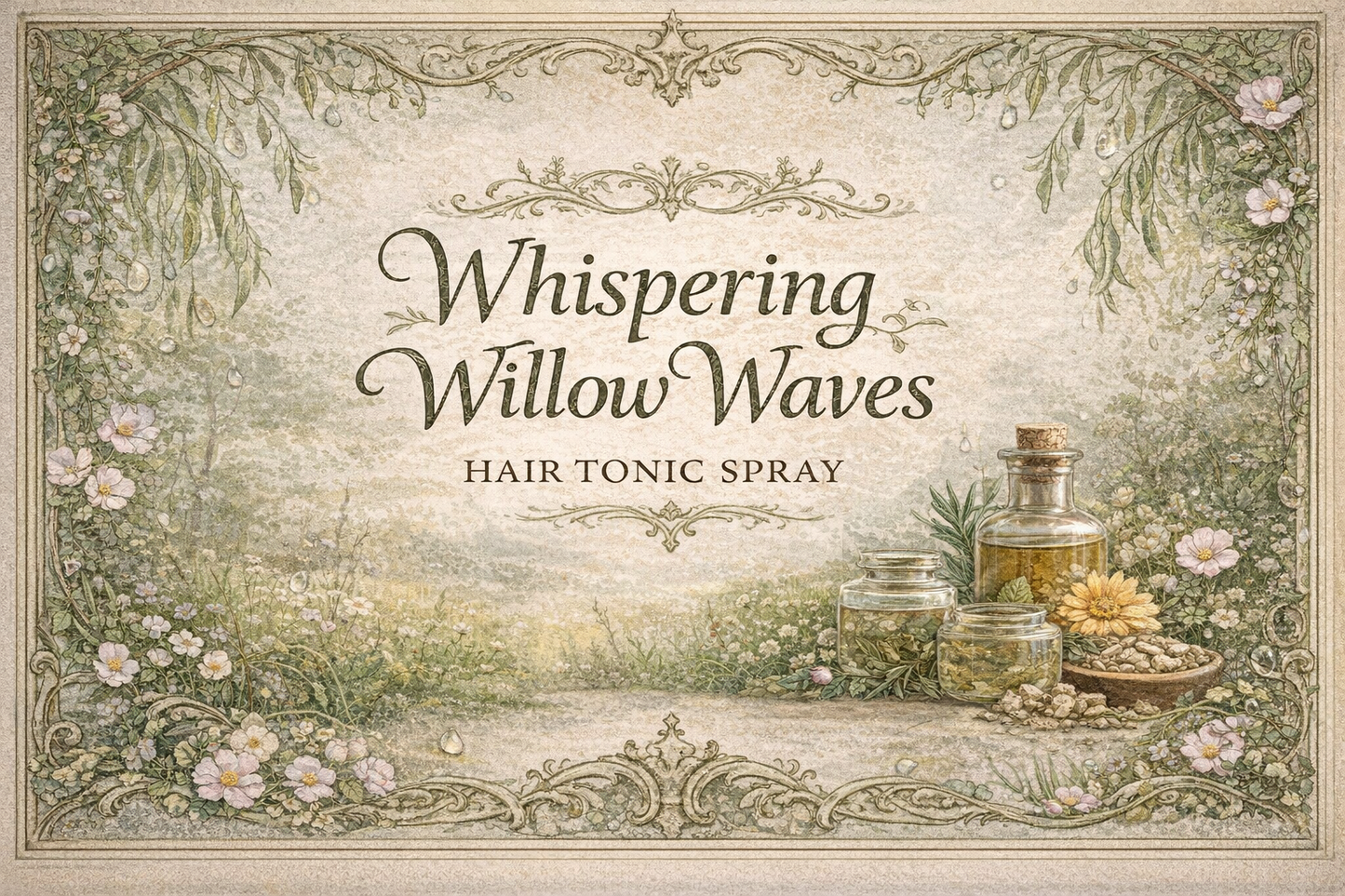 Whispering Willow Waves Hair Tonic - Fine • Wavy & Straight Hair