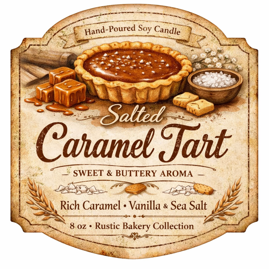 Salted Caramel Tart Candle