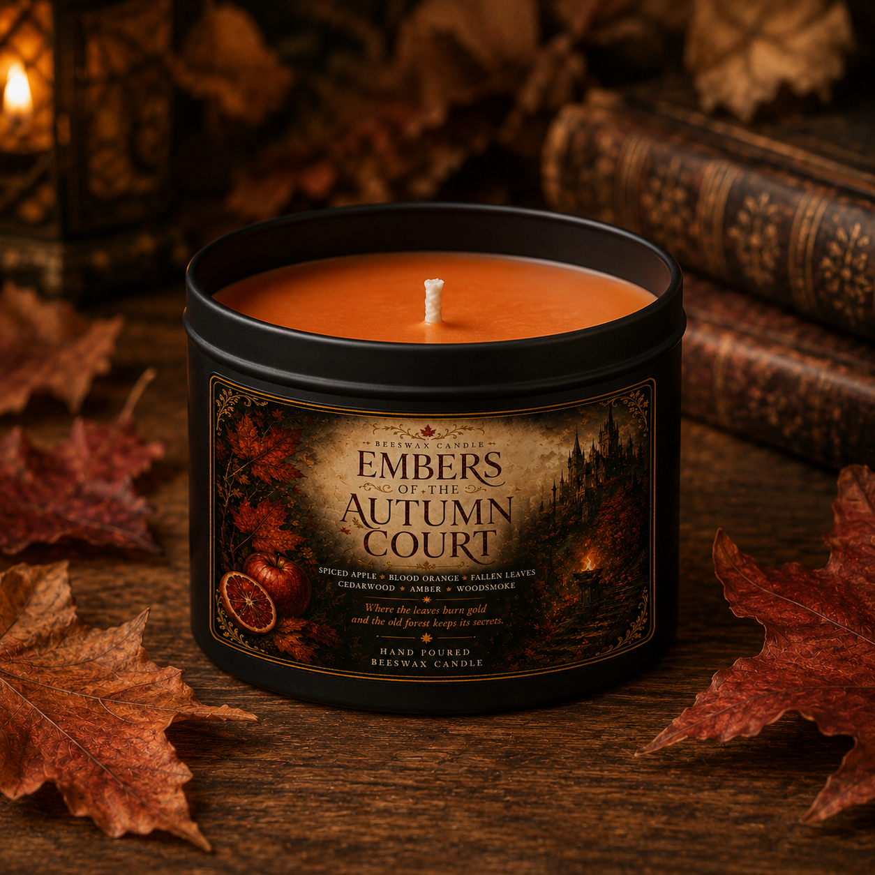 Embers of the Autumn Court Beeswax Candle