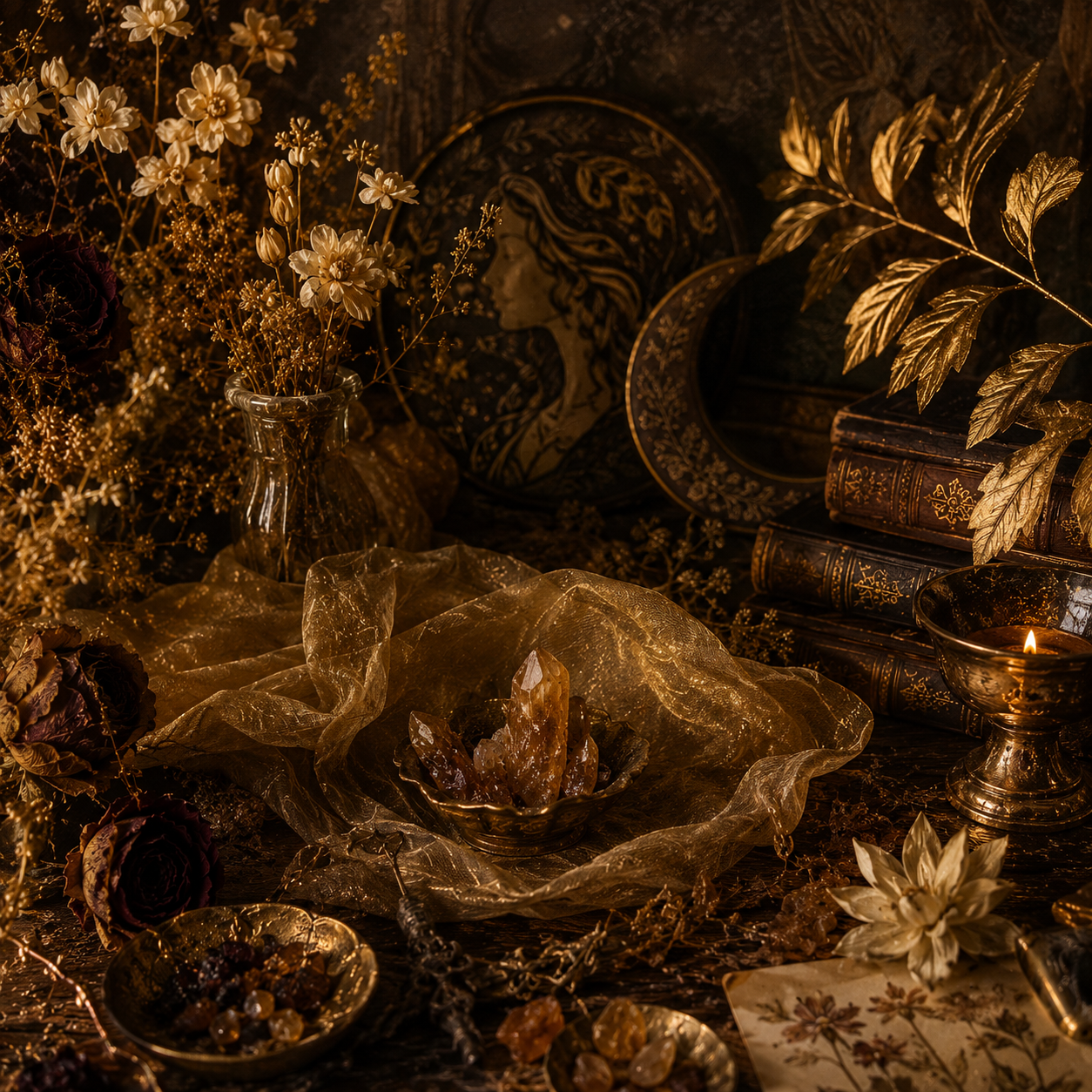 Golden Divinity Sculptural Beeswax Candle | Divinity Made Form