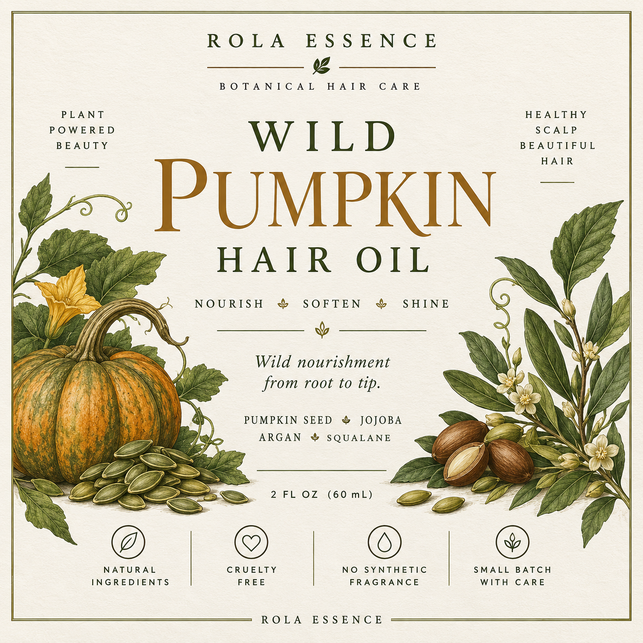Wild Pumpkin Hair Oil - Nourish. Grow. Flourish.