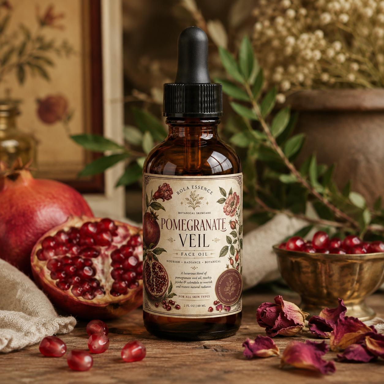Pomegranate Veil Face Oil - Nourish • Soften • Illuminate