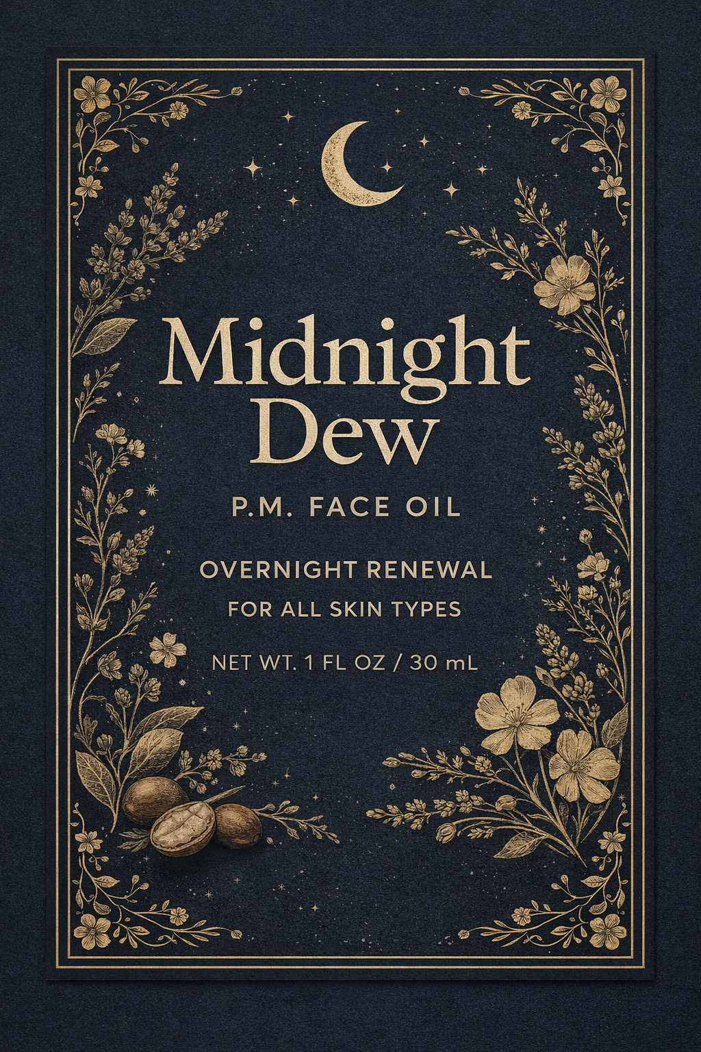 Midnight Dew - Nourishing, Hydrating, Restorative Nighttime Face Oil