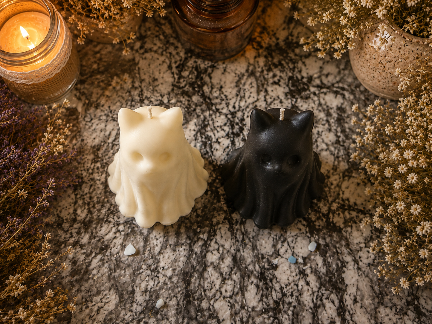 Feline Familiar Spirits Beeswax Candles