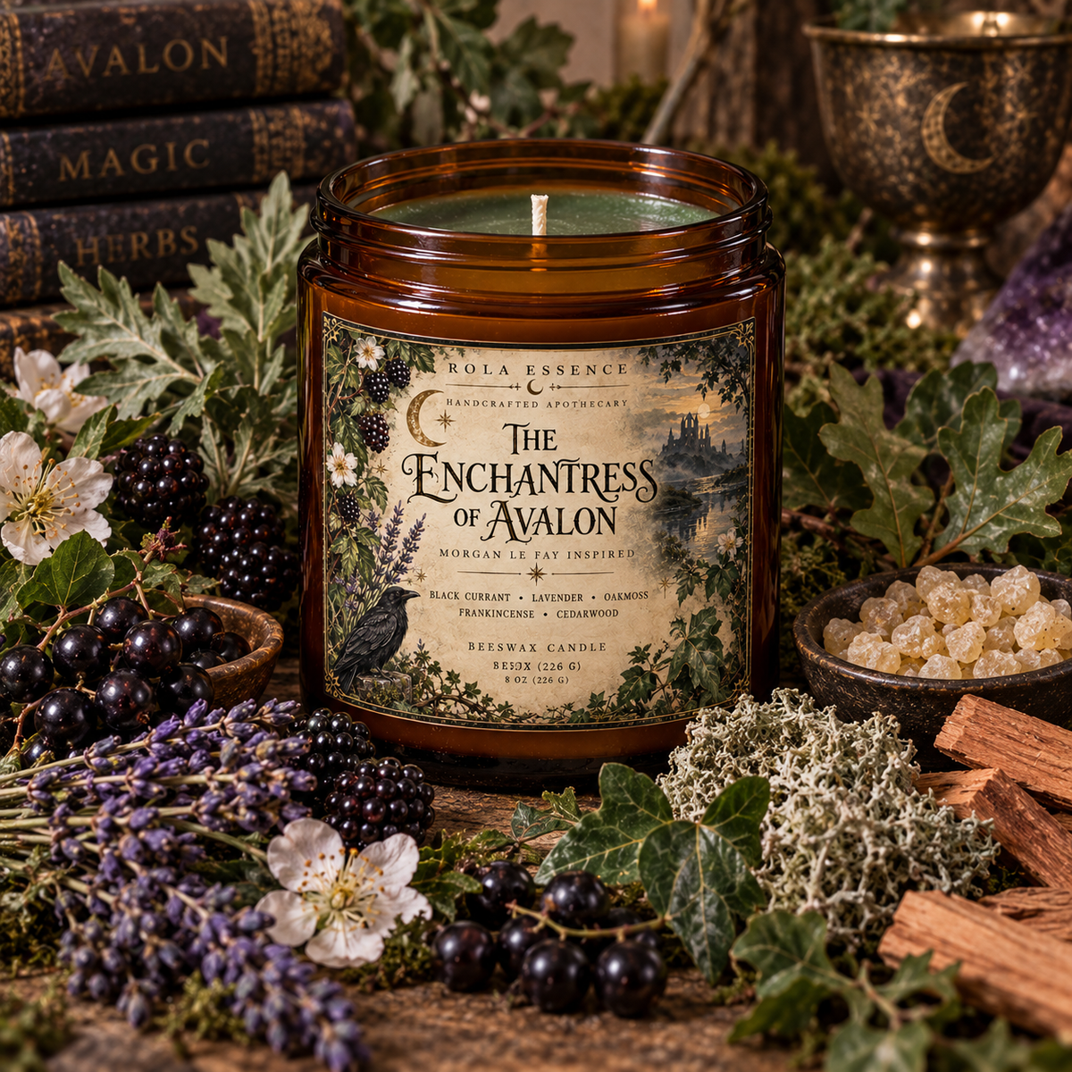 The Enchantress of Avalon - Morgan Le Fay Candle